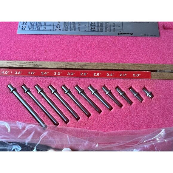Peacock Dial Bore Gage Set 20-377 Measuring Range 2"-6" Precision Machinist Tool - Picture 3 of 11